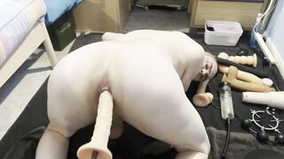 Shane CumpDump get pulverized by hump machine and does ASS TO MOUTH