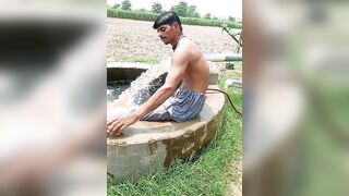 Desi Village Romp Dude Ginormous Wood Bathing