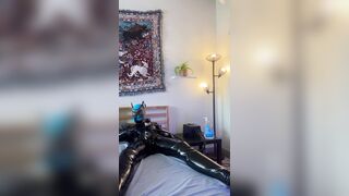 Spandex pup gets drained with Venus 2000