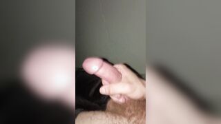 Large ten inch milky cock jerking