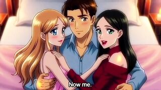 My stepbrother porked me and my mate alone at home