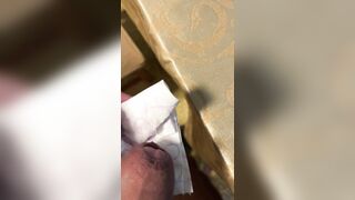 Earl Grin XXL Money-shot Intense Flow On Restroom Paper