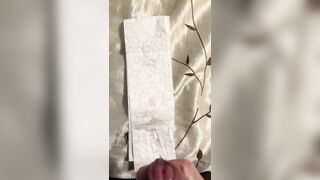 Earl Grin XXL Money-shot Intense Flow On Restroom Paper