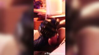 Jerking Off With One My Thickest Fuck sticks As It Frotts Up Against My Box