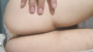 So naughty tugging my dick in this panty
