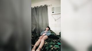 Super-naughty chinese youngster plays with himself after dressed in a caboose butt-plug the entire day