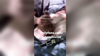 Adam Divine is Crazy for Outdoor Risky Public Masturbate Nearly Caught