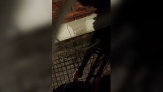 Hippie working in the night.. stop for peeing in sidewalk... Ease!!