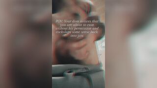 POINT OF VIEW: YOU ARE MY SLAVE