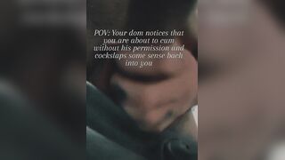 POINT OF VIEW: YOU ARE MY SLAVE