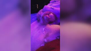 Foreskin dick trickling enormous jism