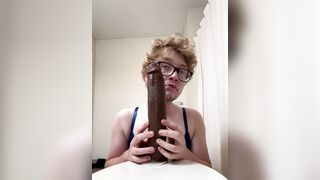 Unsheathed Fem Fag Vincent Guardino Deep throating BIG BLACK COCK