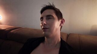 Bashful Slick Guy Gets Lubricated Up & Plays Alone