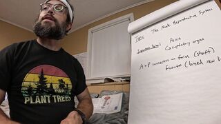 Making a Anatomy Lesson Vid - leaving the camera on and then to ejaculation