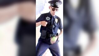 026 View How The Ball butter Runs in rivulets Down Me COP UNIFORM POLICE