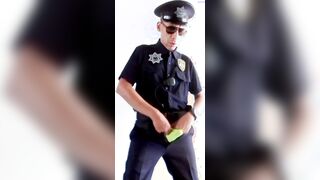 026 View How The Ball butter Runs in rivulets Down Me COP UNIFORM POLICE