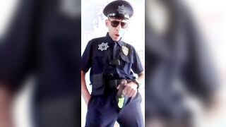 026 View How The Ball butter Runs in rivulets Down Me COP UNIFORM POLICE