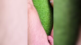 Sudden Outdoor Delicate Chisel: Sitting Nude on the Grass