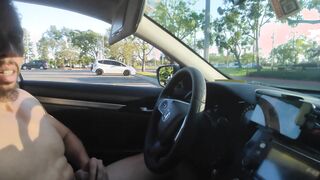 Sheriff pulls up OUT OF NOWHERE while Im backside bare in public! Highly close call