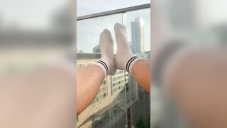 Milky socks in the sun