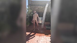 Josh in the bathroom