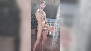 Josh in the bathroom
