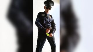 027 I COULDNT STOP THEM YELLOW JIZM THRU UNDERGARMENTS COP POLICE