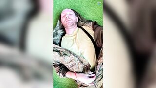 Soldier Gets Nasty – From Uniform to Nearly Bare Stiff Fap-Off
