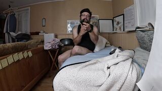 Taking off some fresh clothes and toying with my fucktoys to a thick climax