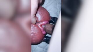 Plump man porks unshaved labia