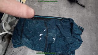 six cum-shots on jizzed underpandss