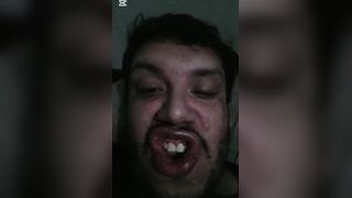 Dumb Step-brother Draining Off