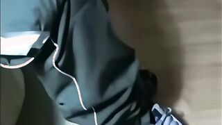 Super-naughty footballer humungous man sausage shameless jerk and jism in the dormitory apartment