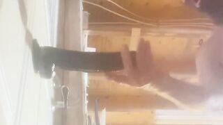 12” ginormous fuck stick donk-to-facehole