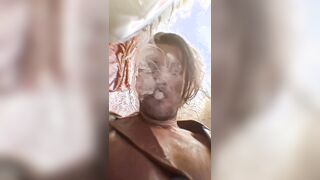 Oregonleatherboy Burnt Sienna Retro Leather Blazer Smoking Compilation