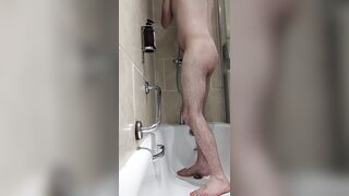 Taking a bathroom and touching my sausage