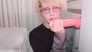 Femboy gets Hatch-Humped by a Fake penis