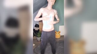 Greasing myself up and masturbating off till I jizm