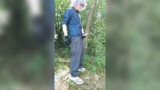 ciel zephel likes wood banging in a cold forest setting