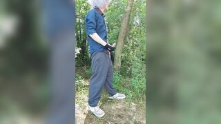 ciel zephel likes wood banging in a cold forest setting