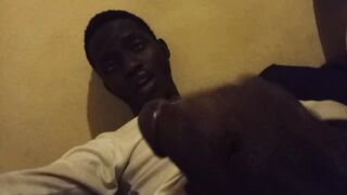 BIG BLACK COCK Money-shot *late night*