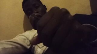 BIG BLACK COCK Money-shot *late night*