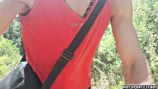 I got so revved on by this nature walk that I had to fondle my sausage in a risky way.
