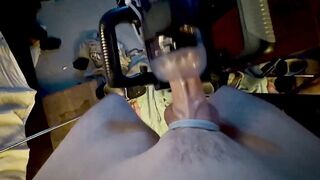 GRUNTING and SQUEALING getting my pecker JACKED