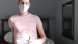 Insatiable whore demonstrating off his bunghole