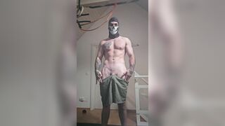 Nicely-shaped Fellow Solo Getting off Face Mask