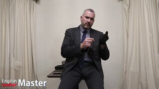 Suited Manager searches you with leather mittens PREVIEW