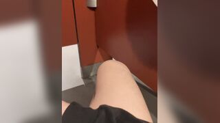 Nearly got caught milking off in a public wc