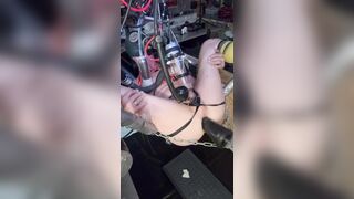 Brainless Fag Rigid Machine Smashed and Fapped