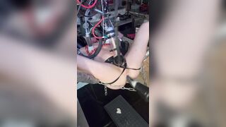 Brainless Fag Rigid Machine Smashed and Fapped